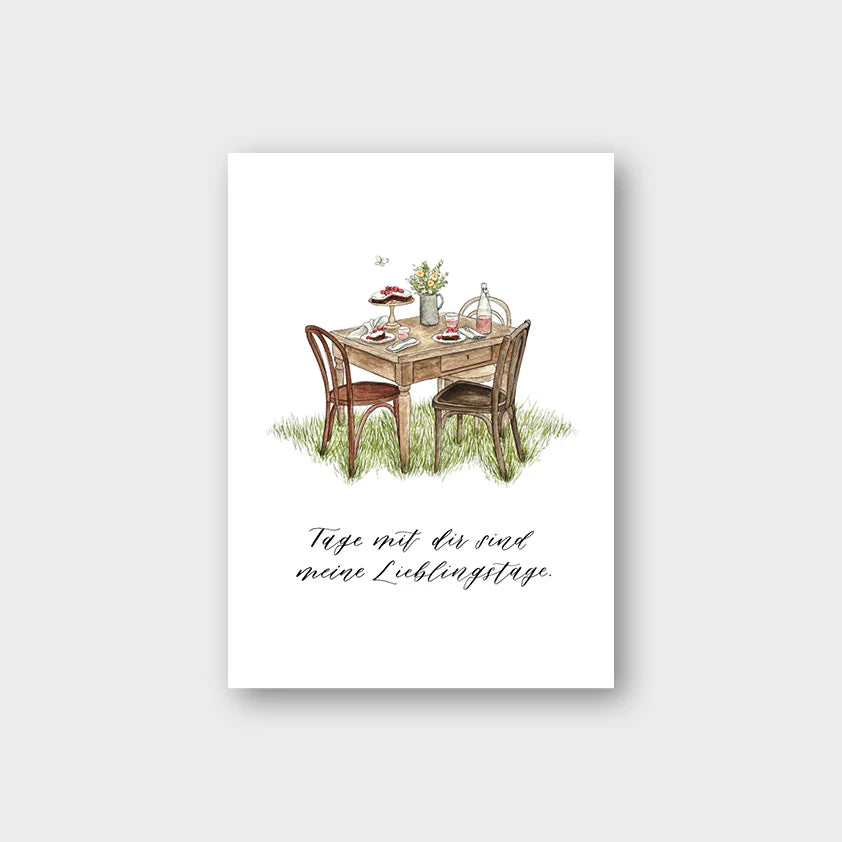 Postkarte "Lieblingstage"