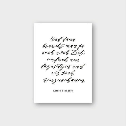 Postkarte „Astrid Lindgren“