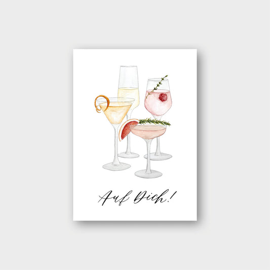 Postkarte „Auf Dich“