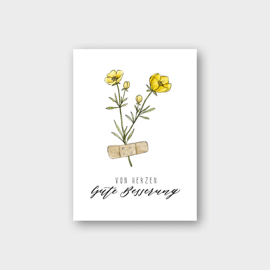Postkarte „Gute Besserung“