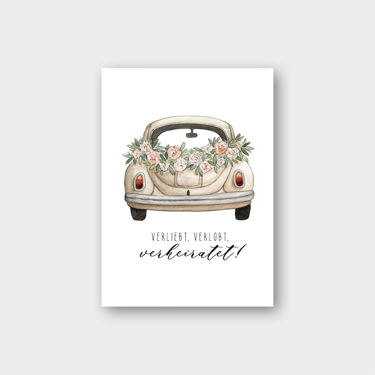 Postkarte „Hochzeit “