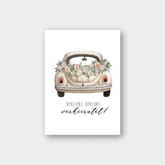 Postkarte „Hochzeit “