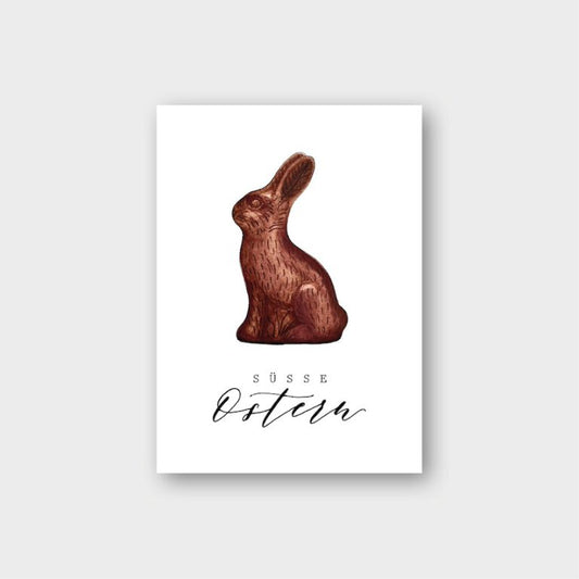 Postkarte "Schokohase"