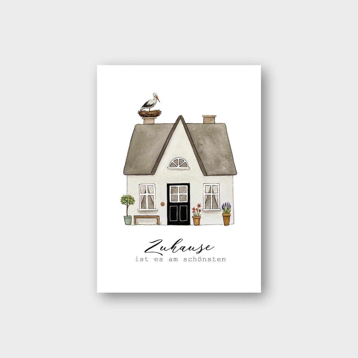 Postkarte „Zuhause“