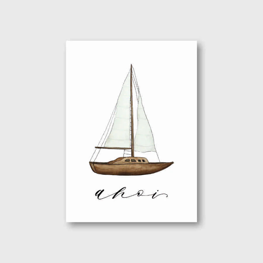 Postkarte "Ahoi"