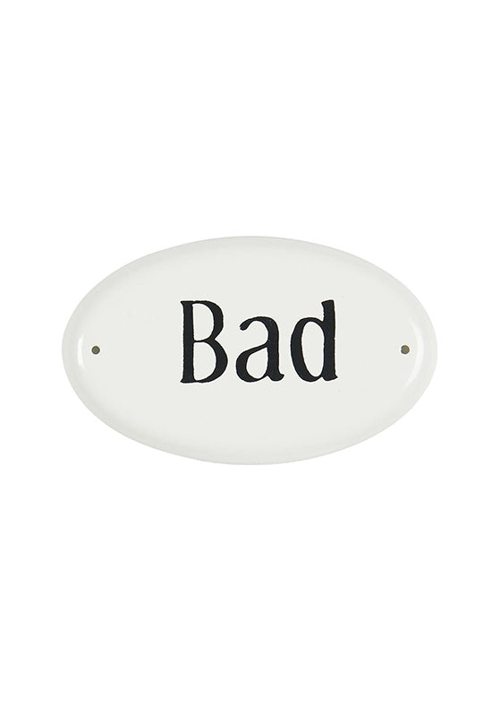 Metallschild  „Bad“ Ib Laursen