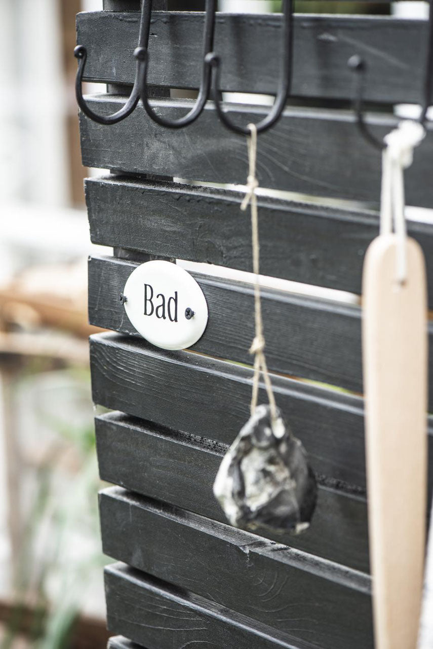 Metallschild  „Bad“ Ib Laursen